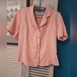 Vintage Sag Harbor Light Pink Button-Down Shirt